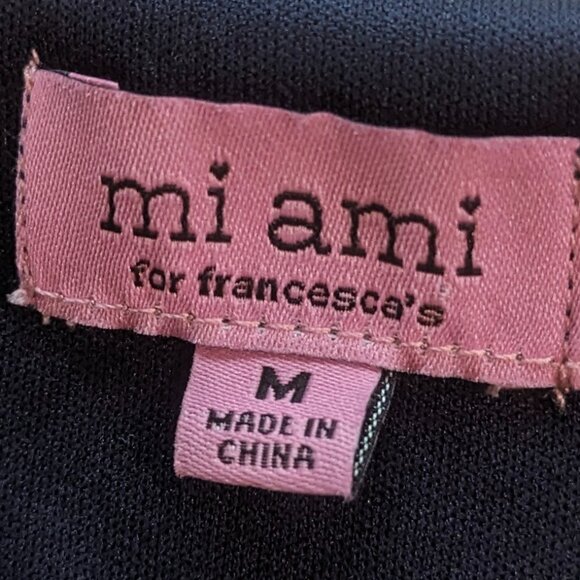 Miami for Francesca Cropped Top Size Medium in Navy - Picture 5 of 9